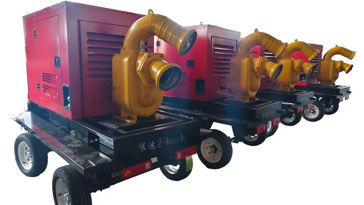 8 inch tự mồi nước thải với trailer im lặng